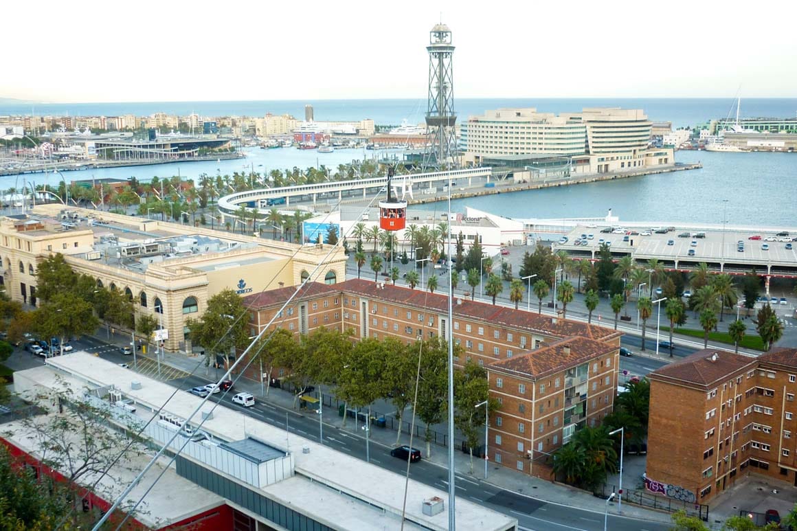 Teleférico de Montjuic em Barcelona