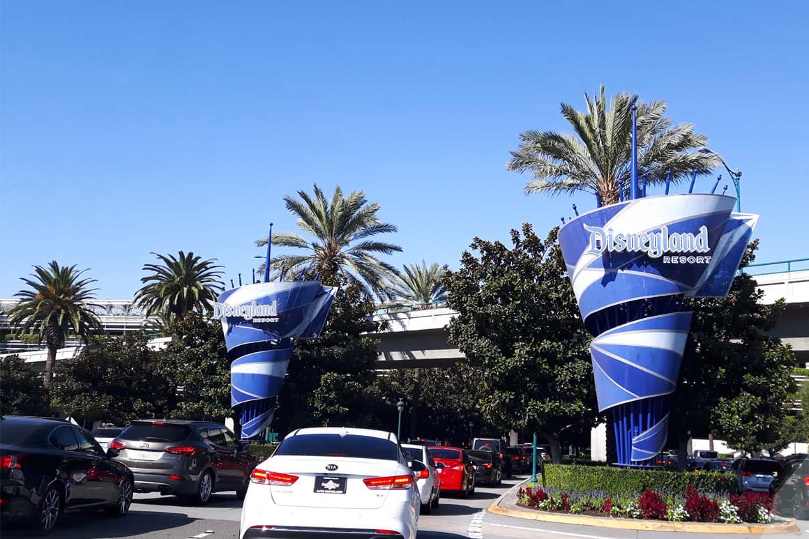 Entrada Estacionamento da Disneyland Califórnia
