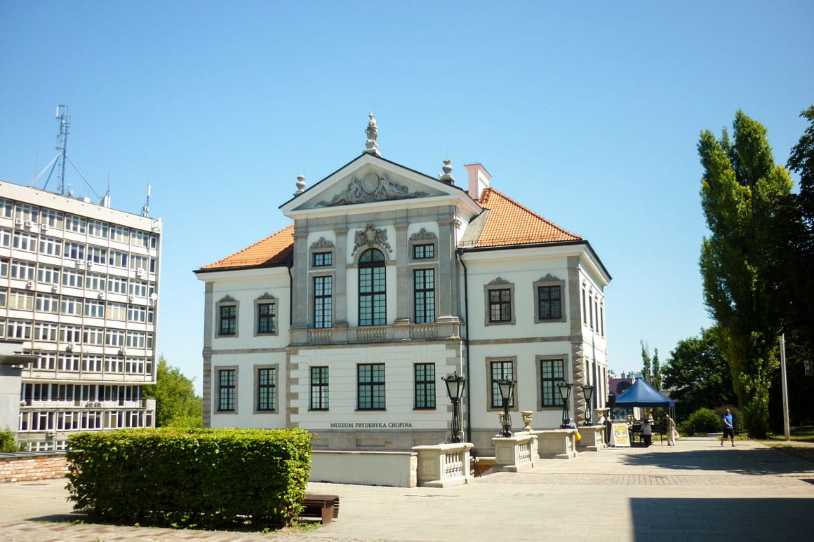 Vista geral do Museu Frederik Chopin em Varsóvia