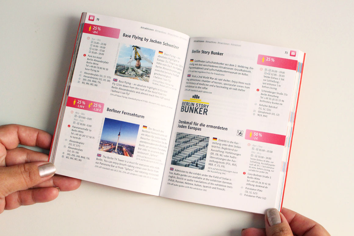 Guia de descontos do Berlin Welcome Card