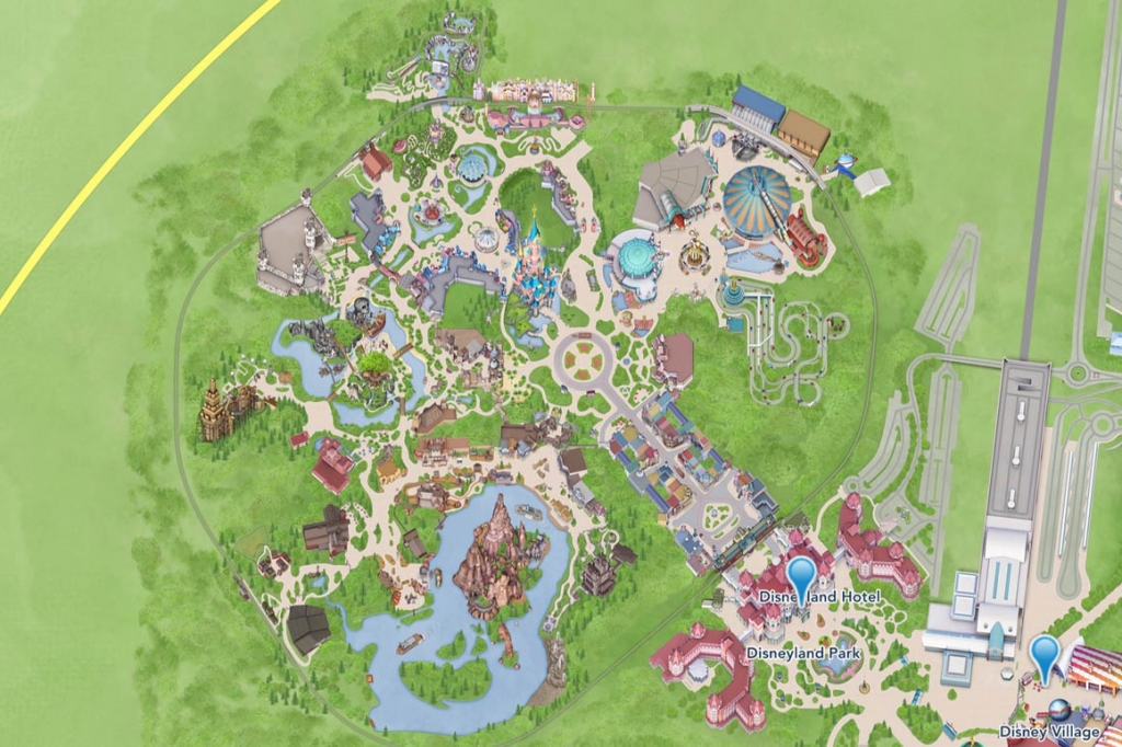 Mapa da Disneyland Paris