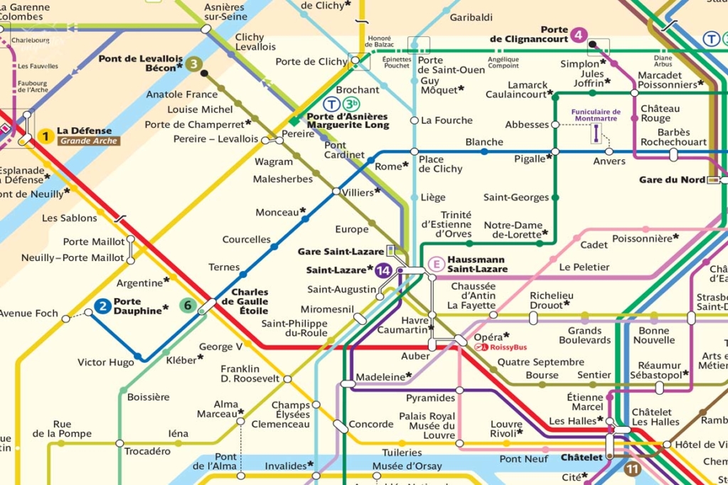 mapa do metrô de paris 