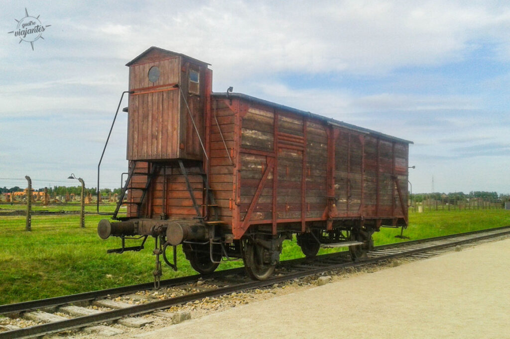 vagão de trem em Auschwitz