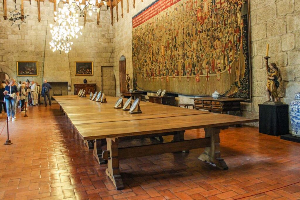 salão dos banquetes - paço dos duques de brangança