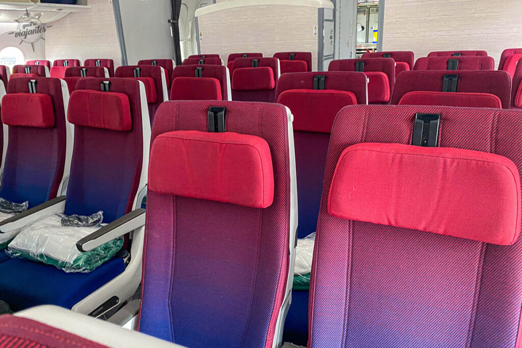 Interior do B787 da Latam