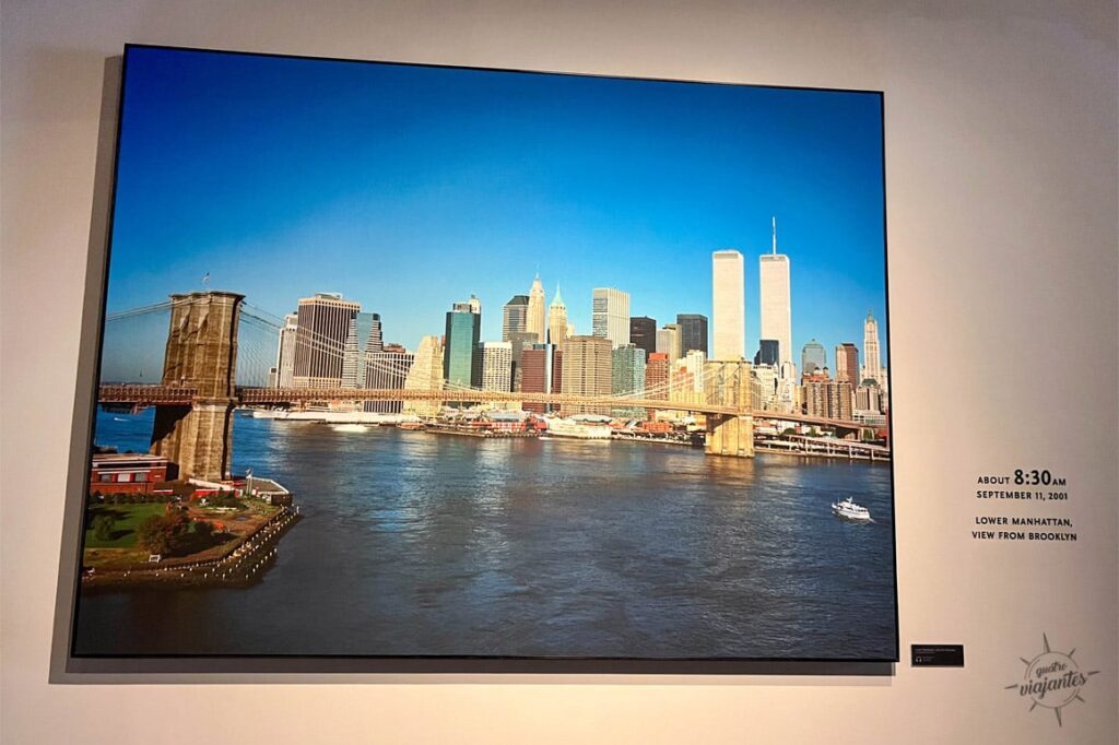 Foto na entrada do museu 11 de setembro nova york