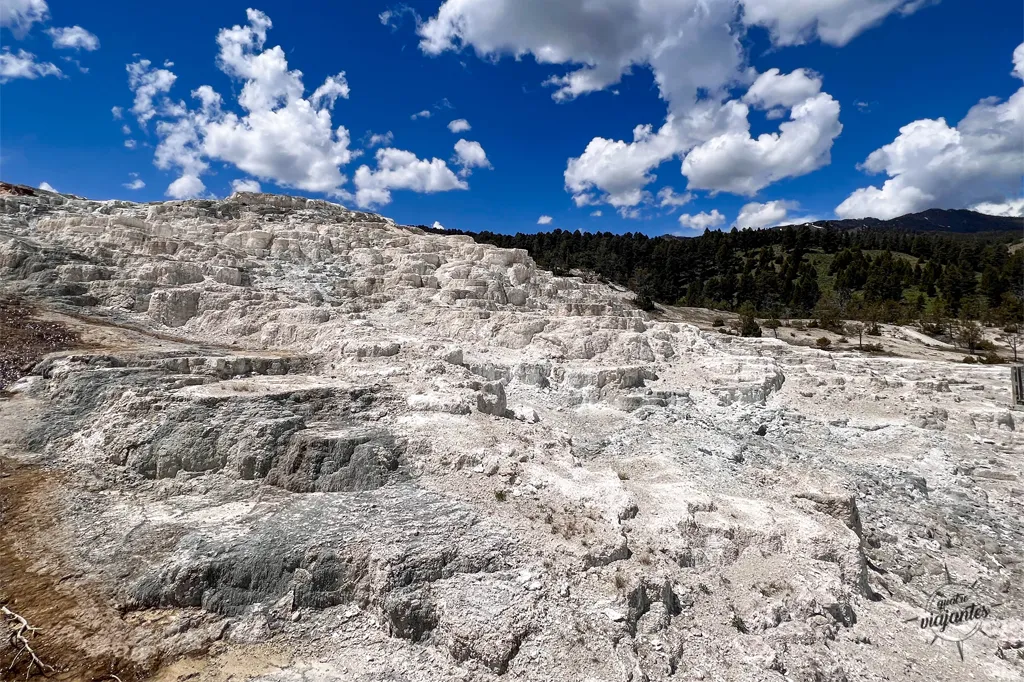 vista do mammoth hot springs