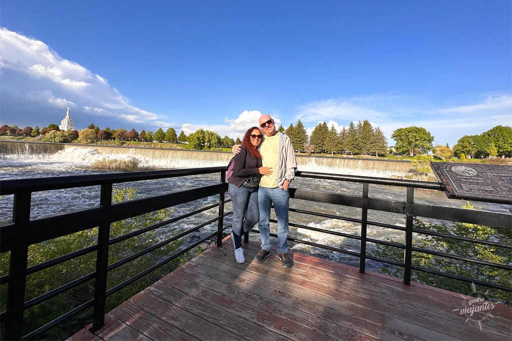 vista do rio em Idaho Falls