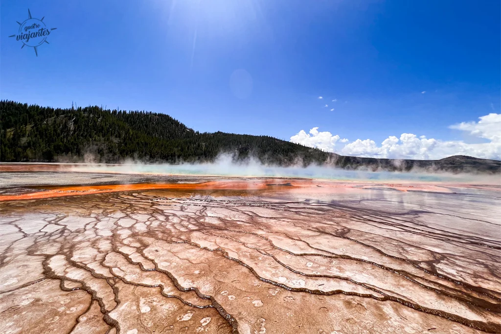 Grand Prismatic Spring - lagoa do Parque Yellowstone