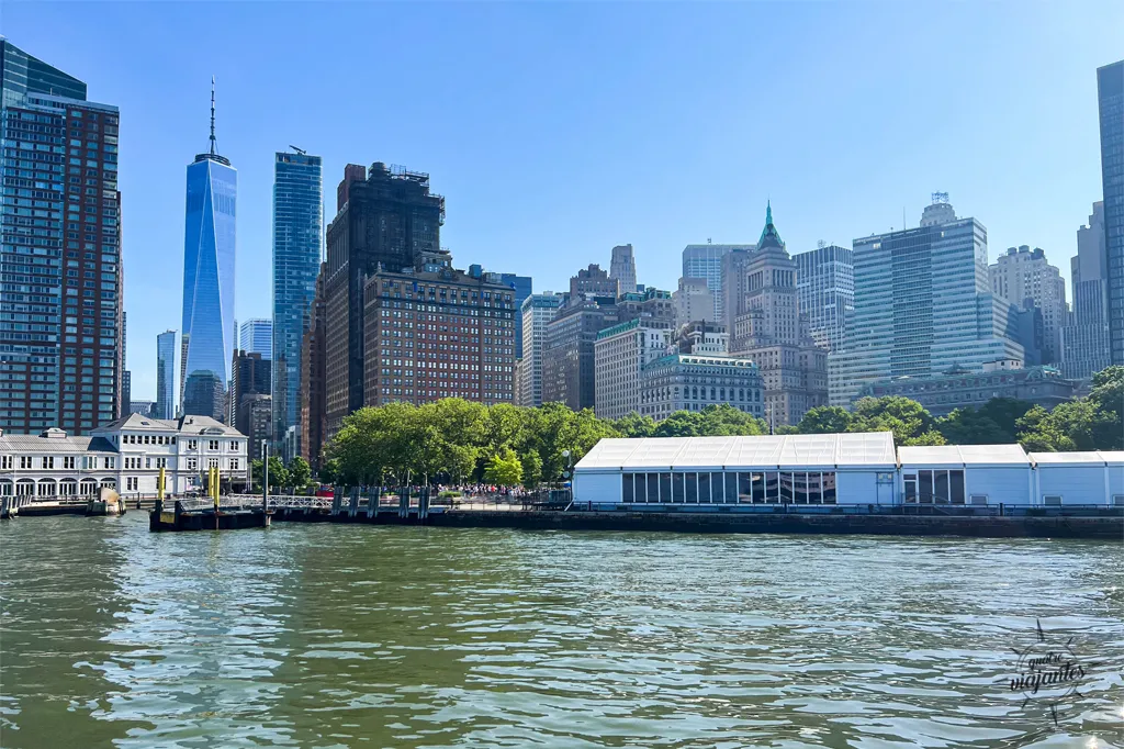 Cais do Battery Park onde sai os barcos para o passeio da Estátua da Liberdade.
