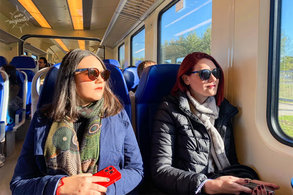 Os Quatro Viajantes indo visitar os moinhos de Zaanse Schans