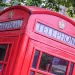 Cabine telefônica vermelha clássica de Londres