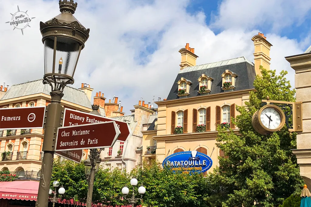 Entrada do Ratatouille: The Adventure. Uma das atrações da Disney Paris.